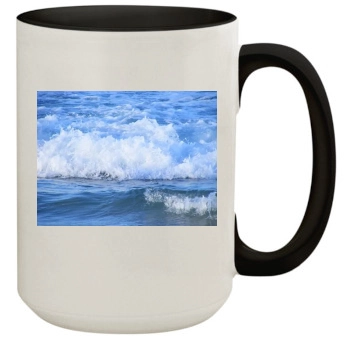 Oceans 15oz Colored Inner & Handle Mug