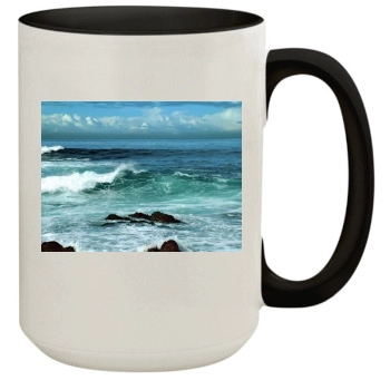 Oceans 15oz Colored Inner & Handle Mug