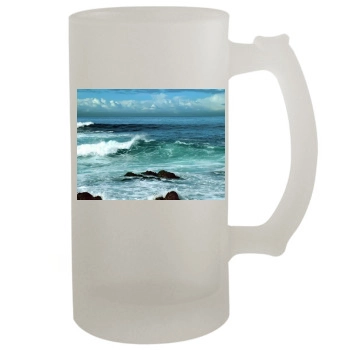 Oceans 16oz Frosted Beer Stein