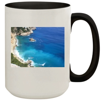 Oceans 15oz Colored Inner & Handle Mug