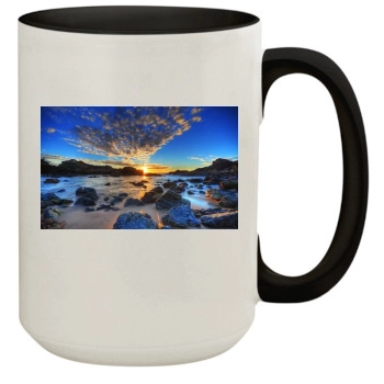 Oceans 15oz Colored Inner & Handle Mug