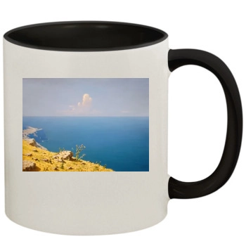 Oceans 11oz Colored Inner & Handle Mug