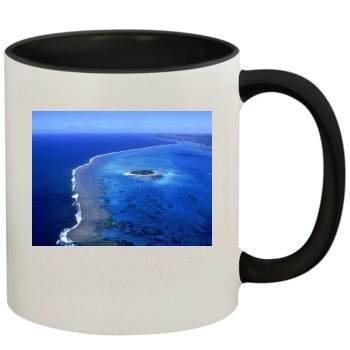 Oceans 11oz Colored Inner & Handle Mug