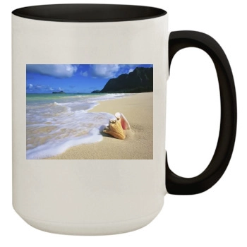 Oceans 15oz Colored Inner & Handle Mug