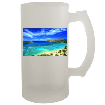 Oceans 16oz Frosted Beer Stein