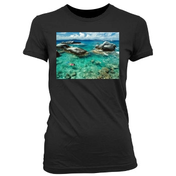 Oceans Women's Junior Cut Crewneck T-Shirt