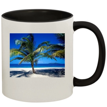 Oceans 11oz Colored Inner & Handle Mug