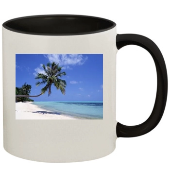 Oceans 11oz Colored Inner & Handle Mug