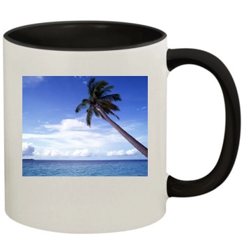 Oceans 11oz Colored Inner & Handle Mug