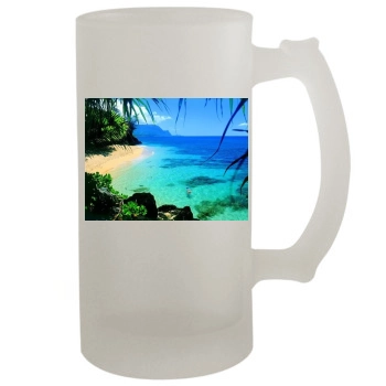 Oceans 16oz Frosted Beer Stein