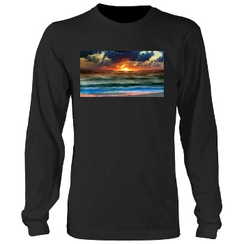 Oceans Men's Heavy Long Sleeve TShirt