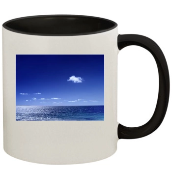 Oceans 11oz Colored Inner & Handle Mug