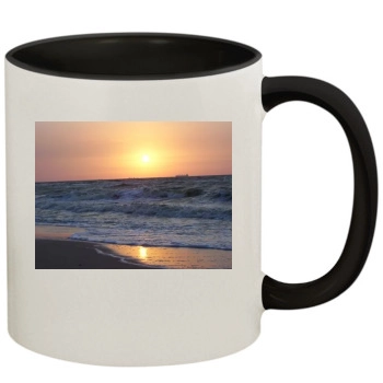 Oceans 11oz Colored Inner & Handle Mug