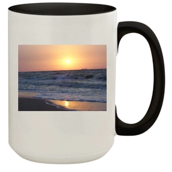 Oceans 15oz Colored Inner & Handle Mug