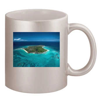 Oceans 11oz Metallic Silver Mug