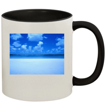 Oceans 11oz Colored Inner & Handle Mug