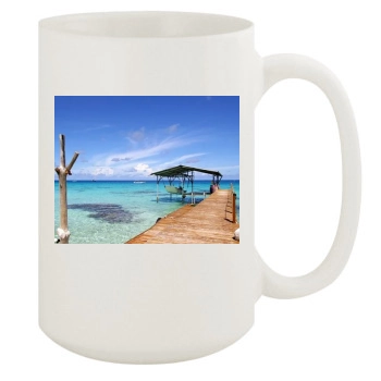 Oceans 15oz White Mug