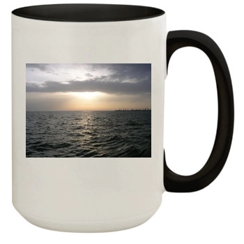 Oceans 15oz Colored Inner & Handle Mug