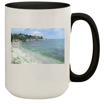 Oceans 15oz Colored Inner & Handle Mug