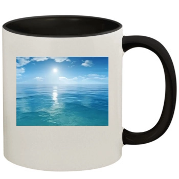 Oceans 11oz Colored Inner & Handle Mug