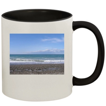 Oceans 11oz Colored Inner & Handle Mug