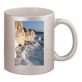 Oceans 11oz Metallic Silver Mug