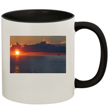 Oceans 11oz Colored Inner & Handle Mug