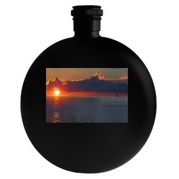 Oceans Round Flask