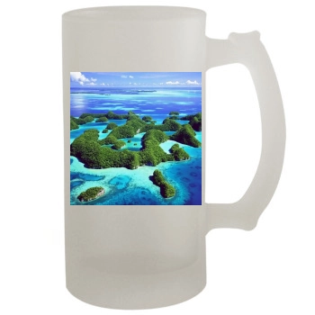 Oceans 16oz Frosted Beer Stein