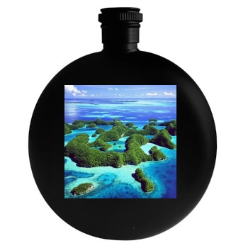 Oceans Round Flask