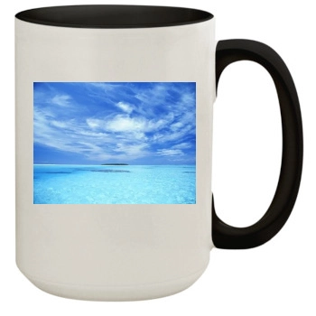 Oceans 15oz Colored Inner & Handle Mug