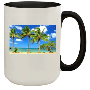 Oceans 15oz Colored Inner & Handle Mug