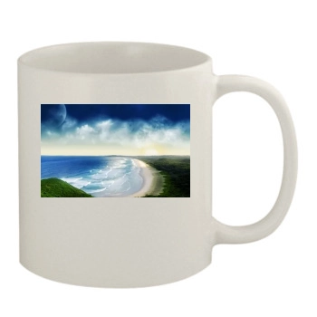 Oceans 11oz White Mug