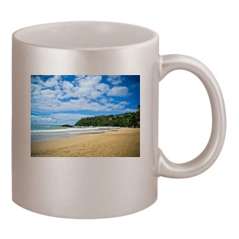 Oceans 11oz Metallic Silver Mug