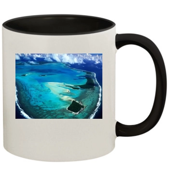 Oceans 11oz Colored Inner & Handle Mug