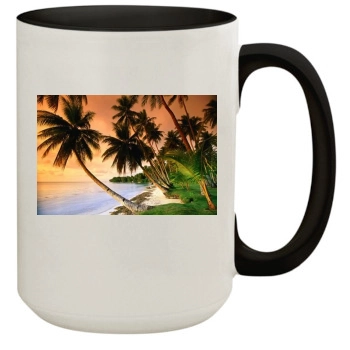 Oceans 15oz Colored Inner & Handle Mug