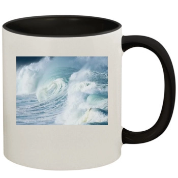 Oceans 11oz Colored Inner & Handle Mug