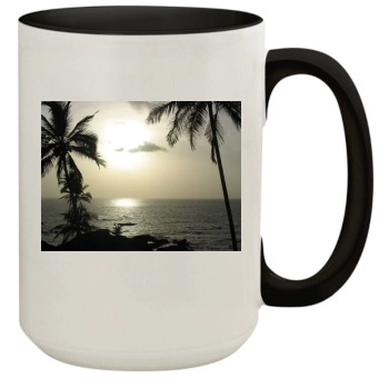 Oceans 15oz Colored Inner & Handle Mug