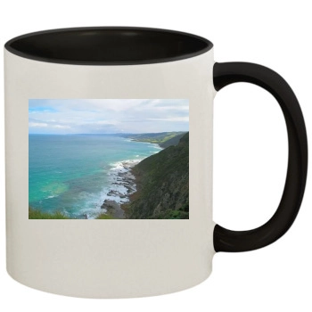 Oceans 11oz Colored Inner & Handle Mug