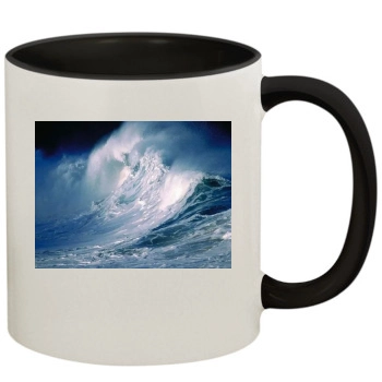 Oceans 11oz Colored Inner & Handle Mug