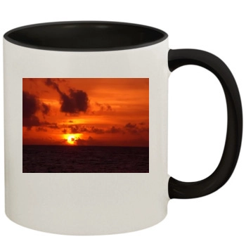 Oceans 11oz Colored Inner & Handle Mug