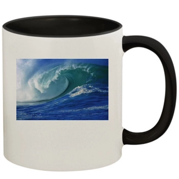 Oceans 11oz Colored Inner & Handle Mug