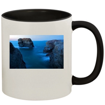 Oceans 11oz Colored Inner & Handle Mug