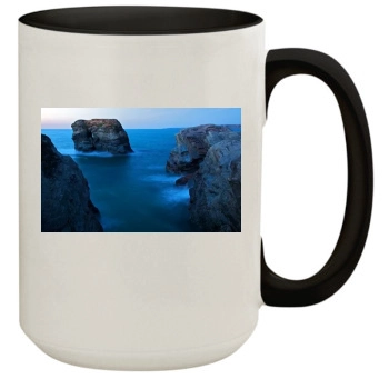 Oceans 15oz Colored Inner & Handle Mug