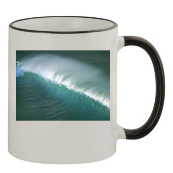 Oceans 11oz Colored Rim & Handle Mug