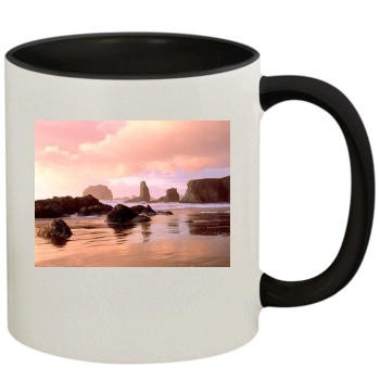 Oceans 11oz Colored Inner & Handle Mug