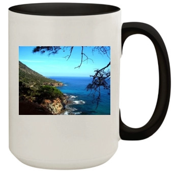 Oceans 15oz Colored Inner & Handle Mug