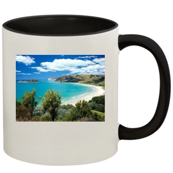 Oceans 11oz Colored Inner & Handle Mug