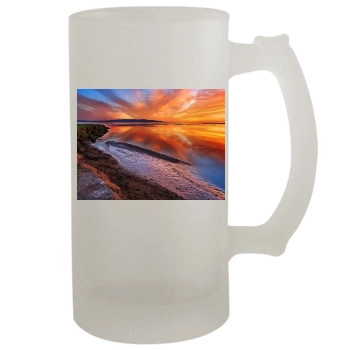 Oceans 16oz Frosted Beer Stein