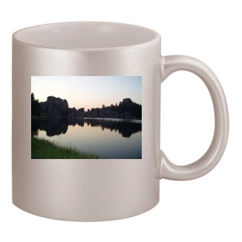 Lakes 11oz Metallic Silver Mug